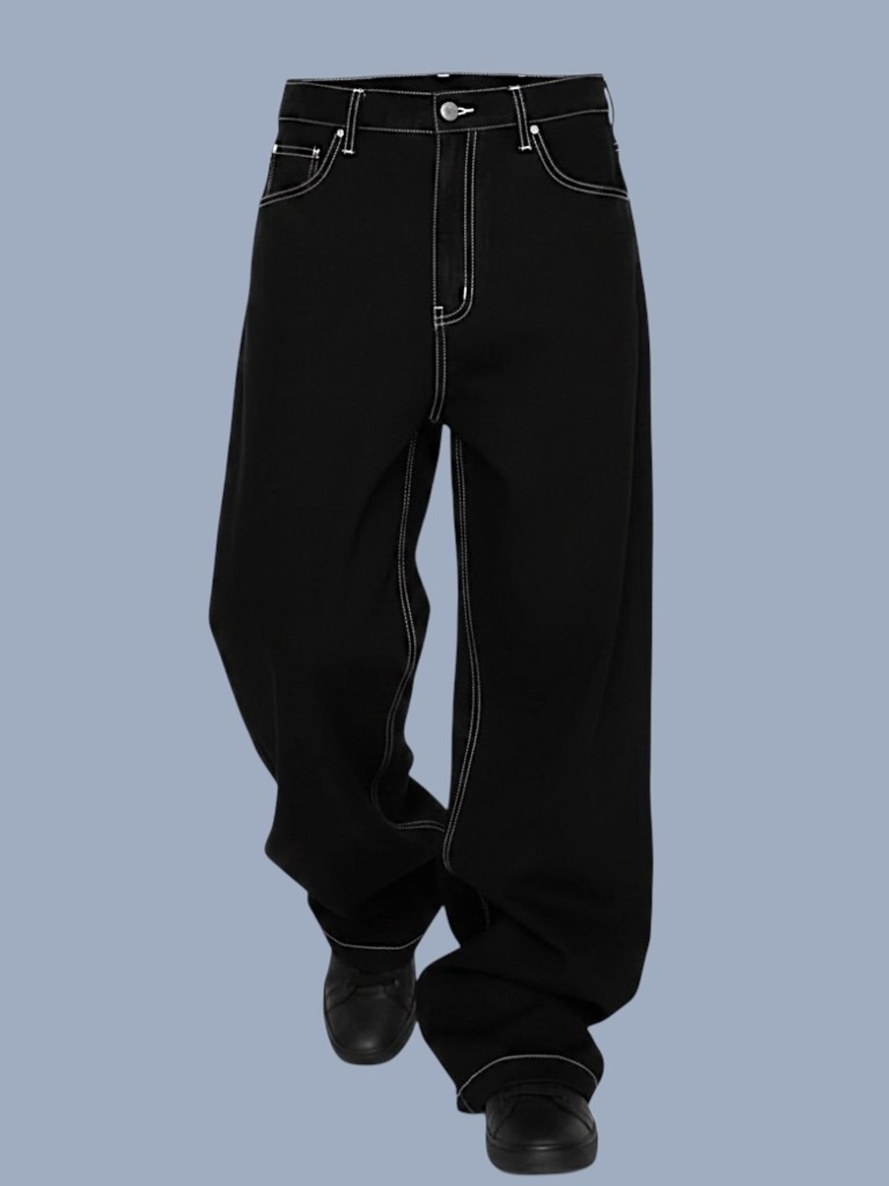 🚹 Victorious 🏆 Titan Premium Ultra Baggy Wide-leg Jeans [BLACK] DL981